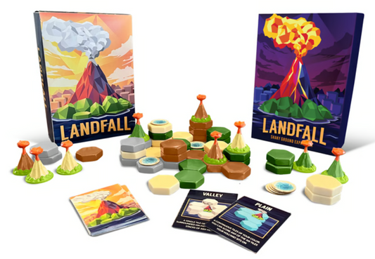 [PRE-ORDER] Landfall: A Cozy Volcano Island-Building Game